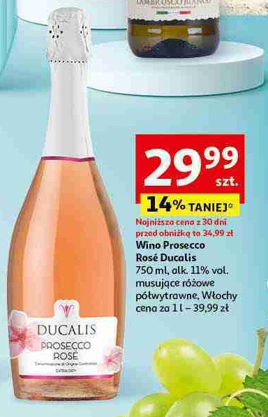 Wino Ducalis prosecco rose promocja