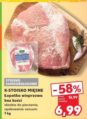 Łopatka wieprzowa bez kości Kraina mięsa promocja w Kaufland