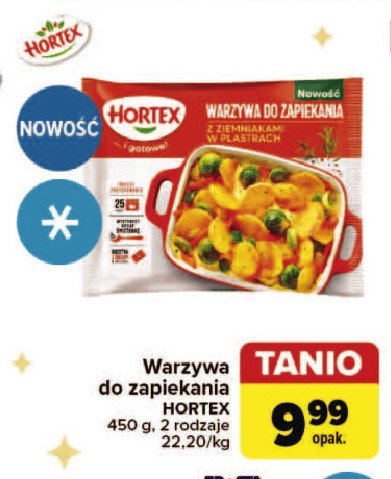 Warzywa do zapiekania z ziemniakami w plastrach Hortex promocja