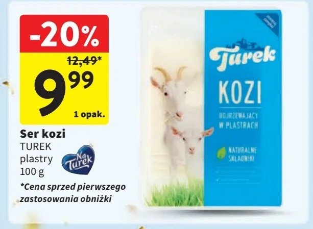 Ser kozi plastry Turek naturek Turek 123 promocja