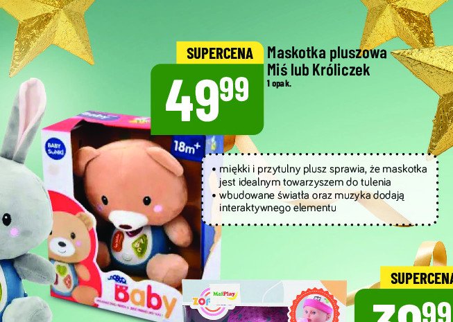 Króliczek pluszowy promocja w POLOmarket