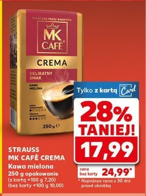 Kawa Mk cafe crema promocja