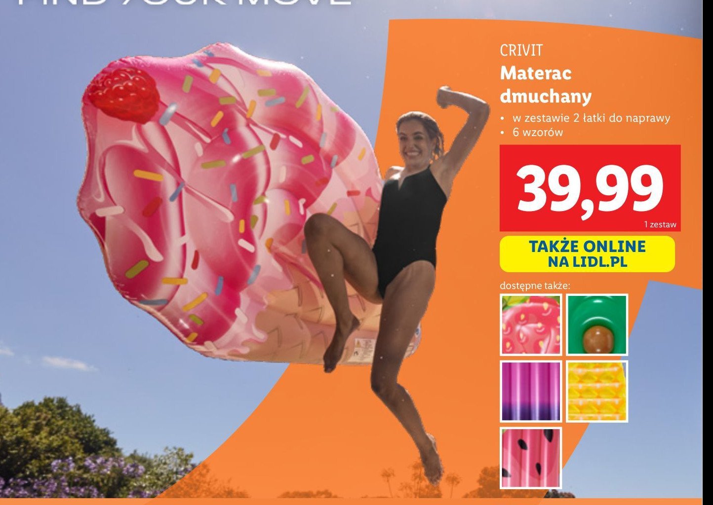 Materac dmuchany Crivit promocja