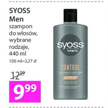 Szampon do włosów Syoss men control promocja