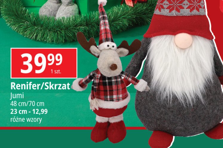 Renifer z pluszu 23.5 cm Jumi promocja w Makro