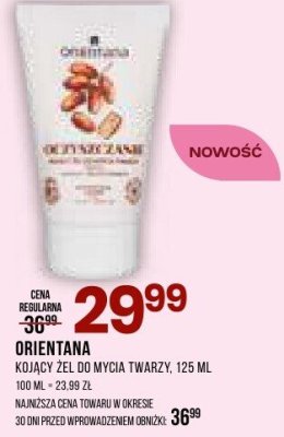 Żel kojący Orientana kojący żel do mycia twarzy promocja w Drogerie Natura