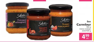 Sos z pomidorami i mascarpone Carrefour selection promocja
