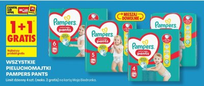 Pieluchomajtki Pampers Pants różne rozmiary promocja w Biedronka