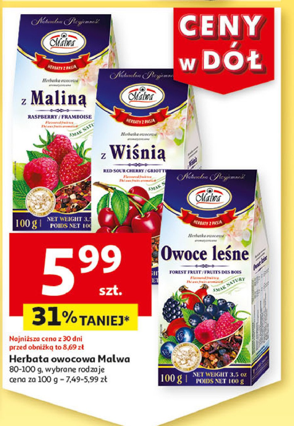 Herbatka owoce leśne Malwa tea promocja