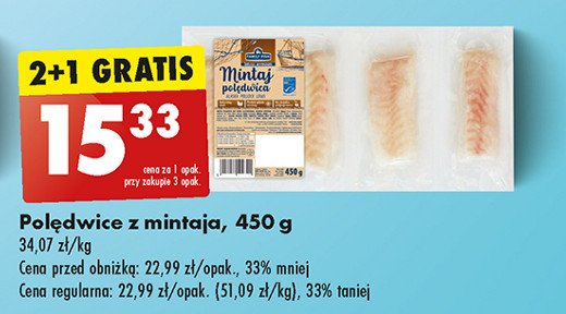 Polędwice z mintaja Family fish promocja