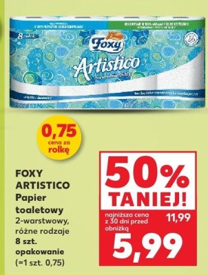 Papier toaletowy 2-warstwowy, różne rodzaje Foxy Artistico promocja