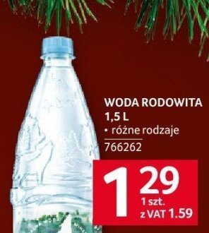 Woda Rodowita 1.5L promocja w Selgros
