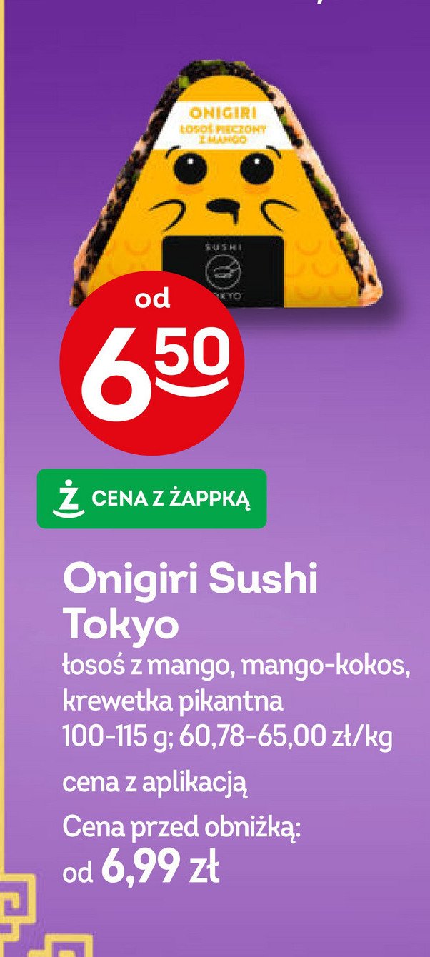 Onigiri krewetka pikantna Sushi tokyo promocja w Żabka