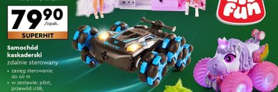 Samochód kaskaderski zdalnie sterowany promocja w Biedronka