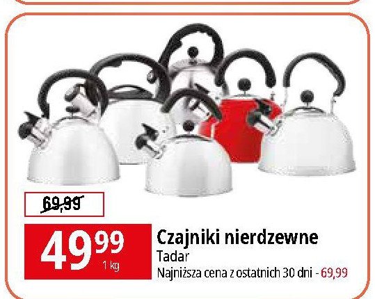 Czajniki nierdzewne Tadar promocja