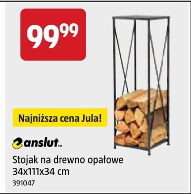 Stojak na drewno Stojak na drewno opałowe anslut 34x111x34 cm promocja w Jula