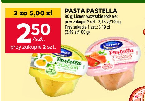 Pasta z łososia ze szczypiorkiem Lisner pastella promocja w Stokrotka