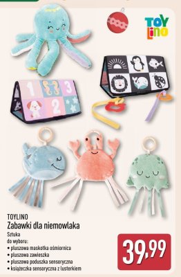 Zabawki dla niemowlaka TOYLINO - pluszowa maskotka ośmiornica promocja w Aldi