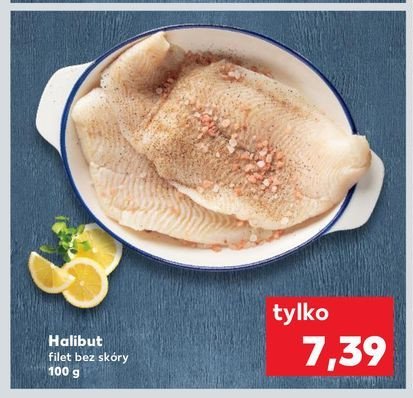 Halibut filet bez skóry promocja