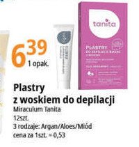 Plastry z woskiem do depilacji bikini olej arganowy Tanita promocja
