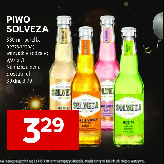 Piwo Solveza agave promocja