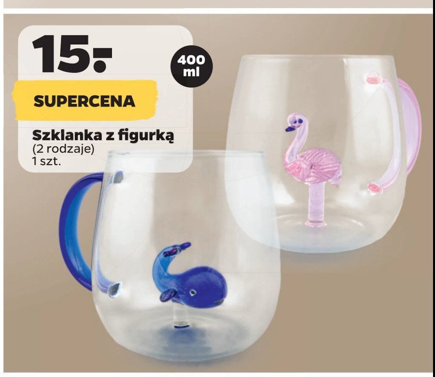 Szklanka z figurką 400 ml promocja