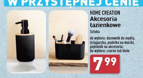 Pudełko na waciki białe Home creation promocja