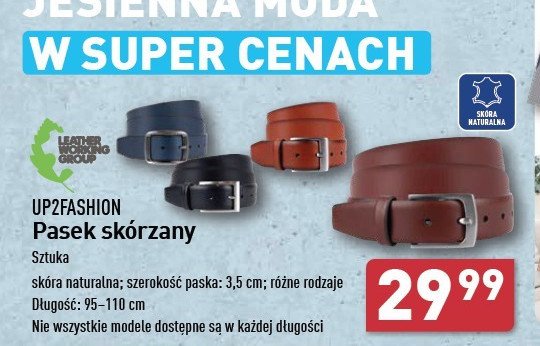 Pasek skórzany damski 95-110 cm Up2fashion promocja