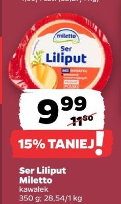 Ser Liliput 350g promocja w Netto