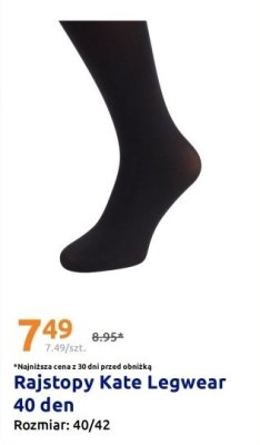 Rajstopy Kate Legwear 40 den promocja w Action