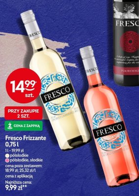 Wino Fresco Frizzante różowe 0,75l promocja w Żabka