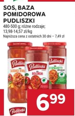 Sos pomidorowy Pudliszki różne rodzaje promocja w Stokrotka