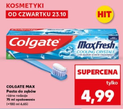 Pasta do z臋b贸w charcoal & mint Colgate natural extracts promocja w Kaufland