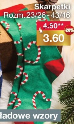 Skarpetki świąteczne pluszowe damskie rozmiary 23/26-43/46 promocja w Woolworth