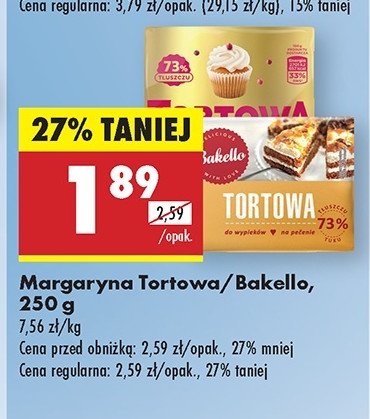 Margaryna roślinna Tortowa (biedronka) promocja w Biedronka