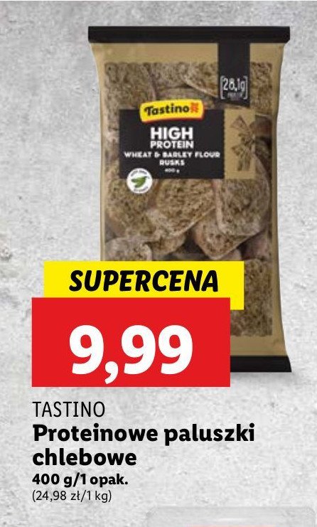 Paluszki chlebowe Tastino promocja w Lidl