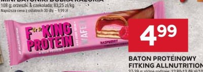 Baton proteinowy FitKing  promocja w Stokrotka