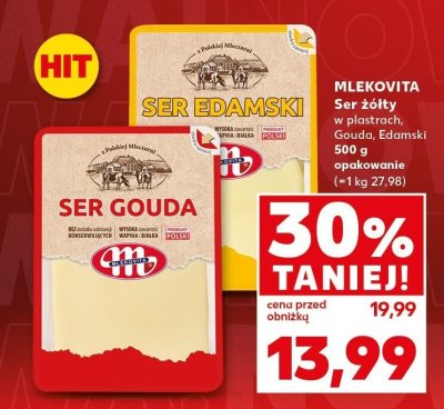 Ser żółty Edamski promocja w Kaufland