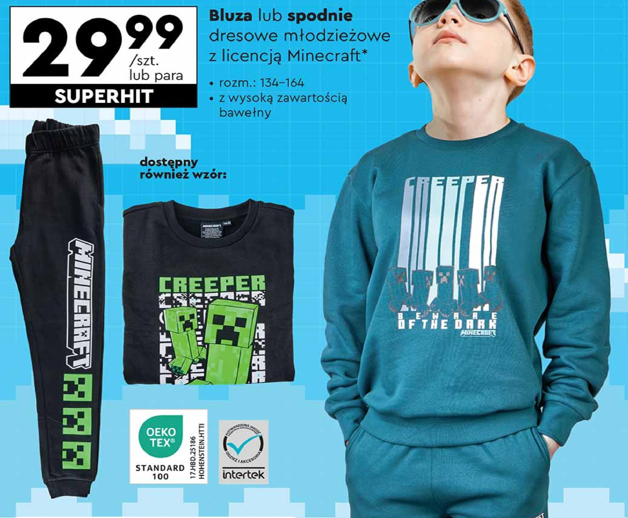 Bluza minecraft 134-164 promocja