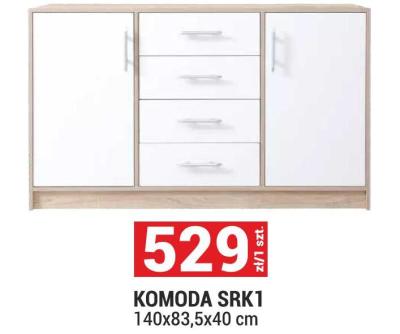 KOMODA SRK1 140x83,5x40 cm promocja w Merkury Market