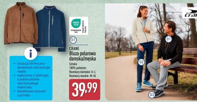 Bluza polarowa męska promocja w Aldi