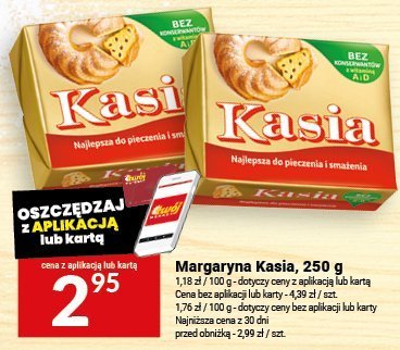 Margaryna Kasia, 250 g promocja w Twój Market