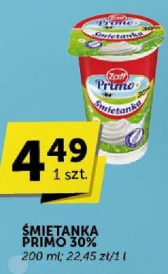 Śmietanka Primo 30% 200 ml promocja w Euro Sklep