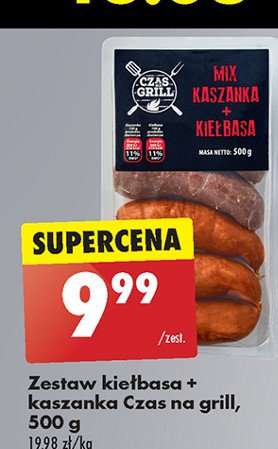 Mix kaszanka + kiełbasa Czas na grill promocja