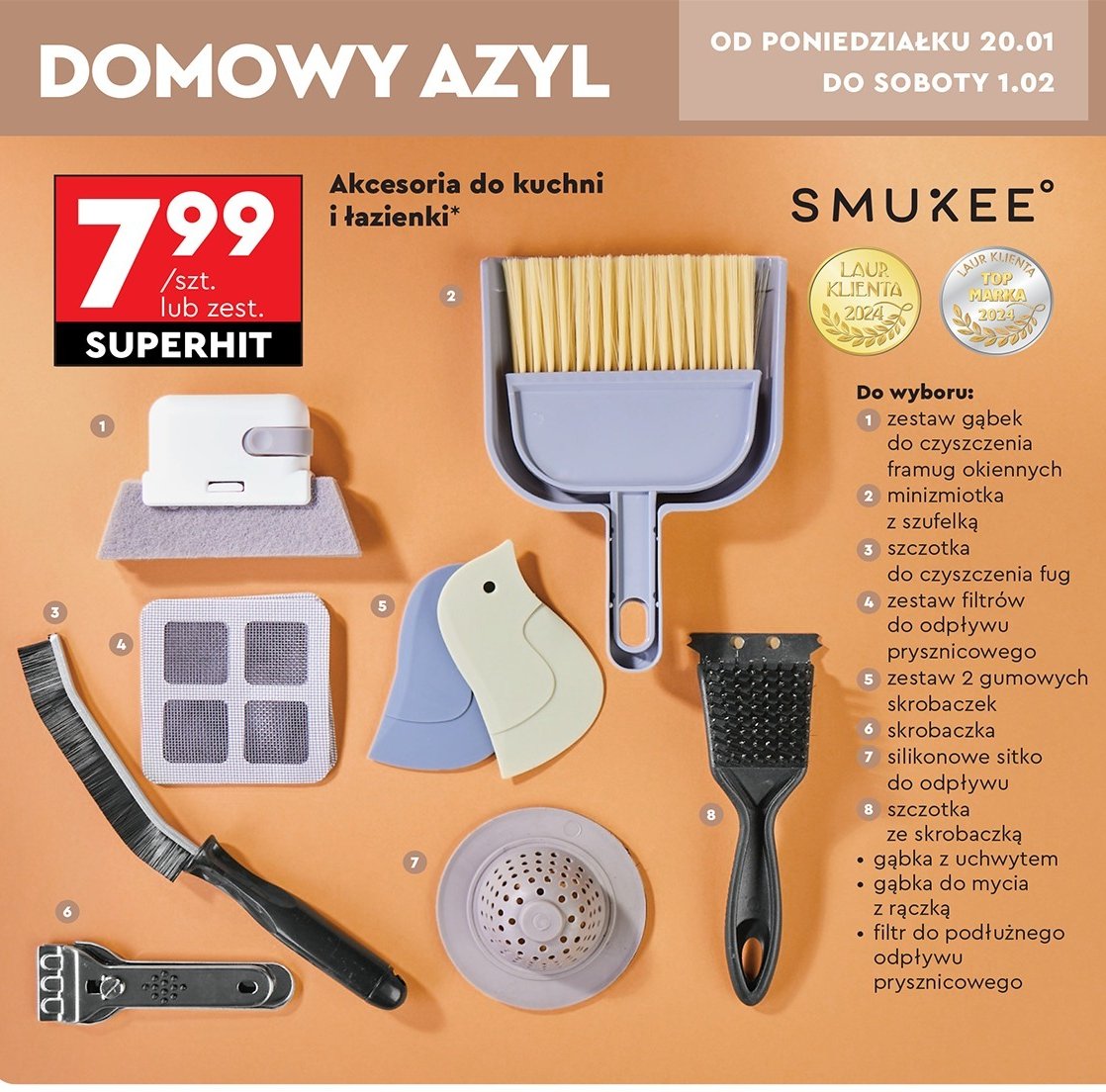 Skrobaczki gumowe Smukee promocja w Biedronka