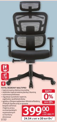 Fotel biurowy FOTEL BIUROWY MULTIPRO promocja w Selgros