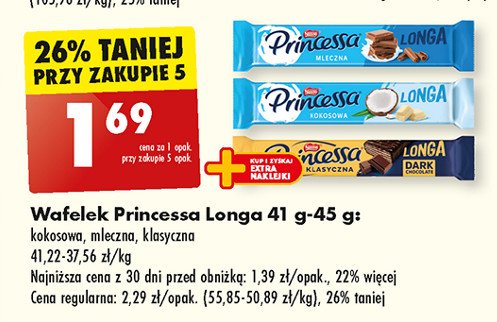 Wafelek dark chocolate Princessa promocja