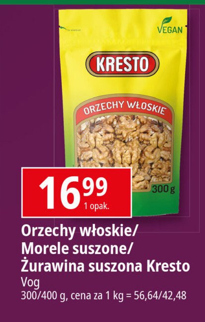 Żurawina Kresto promocja w Leclerc