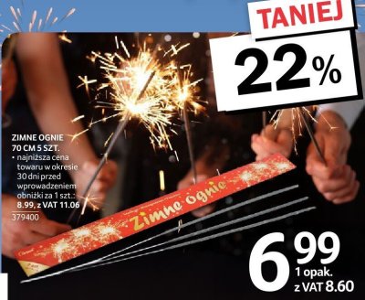 Zimne ognie 70 cm promocja w Selgros