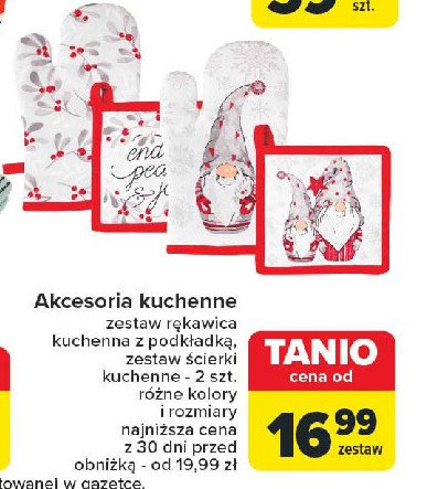 Ścierka 2-częściowa świąteczna promocja w Carrefour